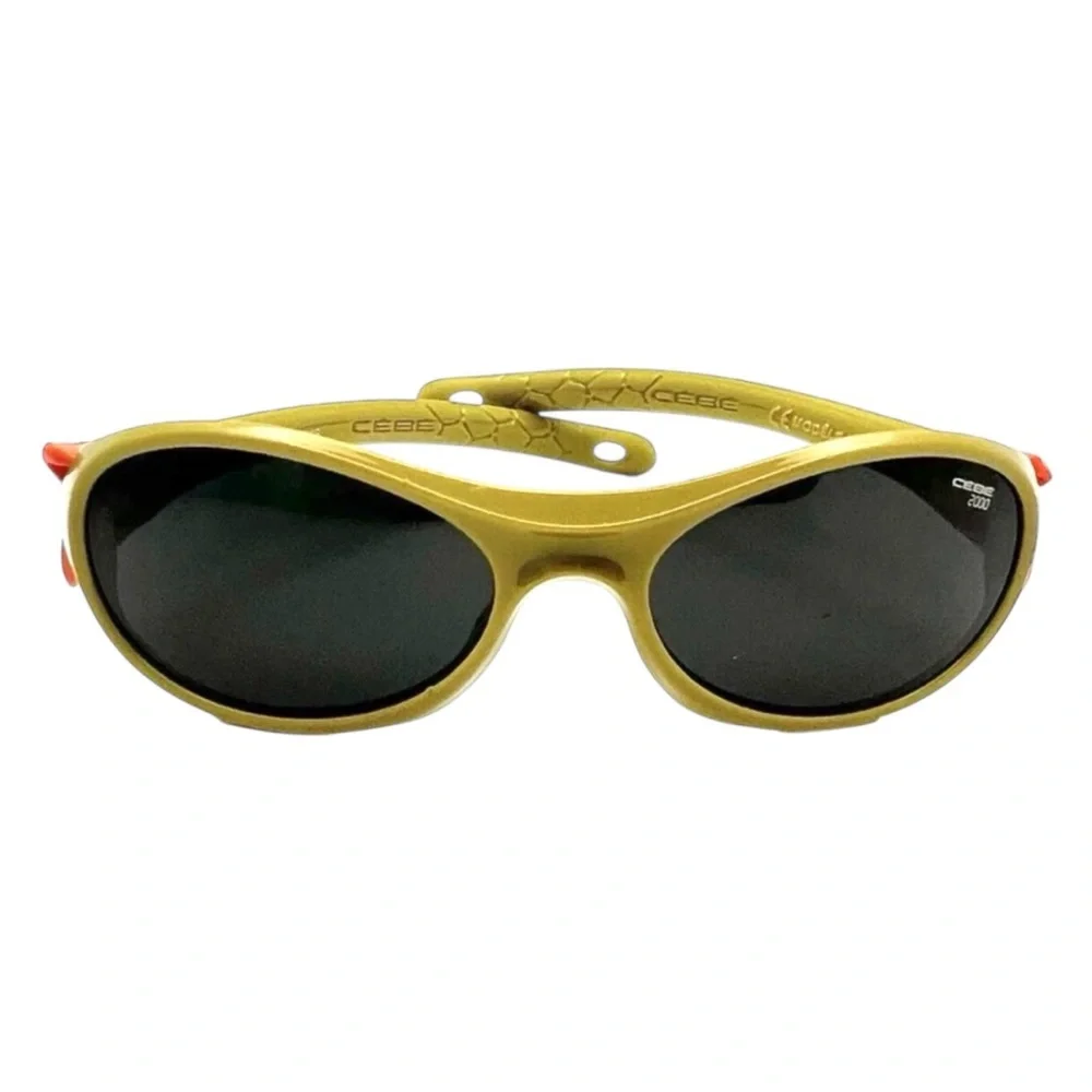 Cebe Flipper Sunglasses For Kids Green Wrap Black Lens